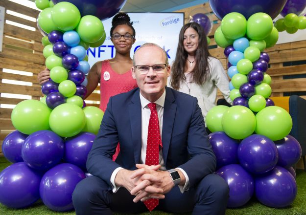 Mary Osubon from Togher YDP , Tániste Simon Coveney and Carolaine Sexton from Barking Munchies Wilton pictured as Tániste Simon Coveney T.D. launched the Foróige NFTE Programme in Cork, at the Republic of Work. NFTE is a youth entrepreneurship programme, which has been shown to improve the business, academic and life skills of young people. Thanks to the generous support of basis.point, Foróige aims to reach 200 young people in twelve youth settings and schools around the Cork area. Photography by  Gerard McCarthy 087 8537228    more info contact Helena Clarke Foróige  Dublin helena.clarke@foroige.ie 01-6301732 087-6325138