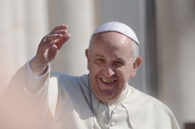 Pope Francis Portrait In Vatican City