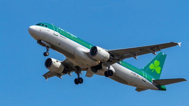 Berlin, Germany, 15.07.2018: Aer Lingus Airbus A320 Aircraft Fly