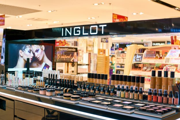 WARSAW, POLAND – CIRCA NOVEMBER, 2017: cosmetics on display in D