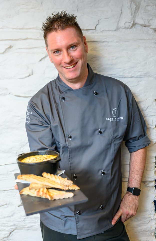 Blue Haven Chef and his award winning dishPicture. John Allen