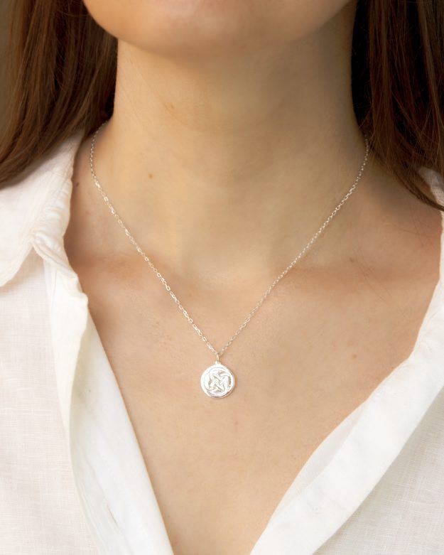 Dara Knot Inner Strength Silver Necklace €75