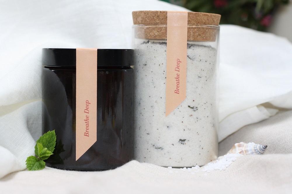 Soak Scrub and bath soak together